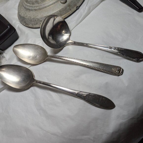 Antique Mix Serving Flatware Gala Table Oneida Bordeaux Meadowbrook and Lady Ham